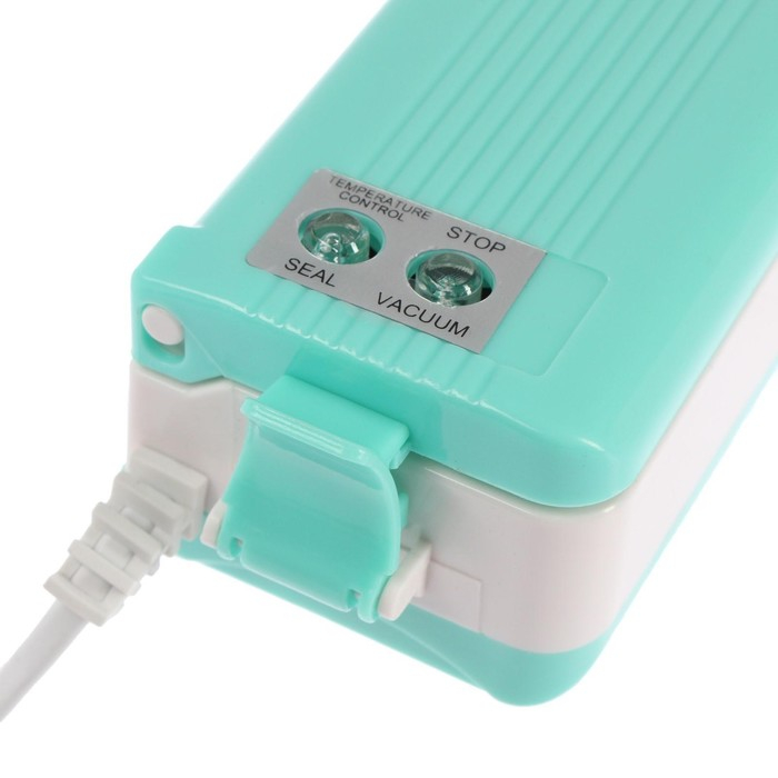 Вакууматор Luazon LPS-02, 15 Вт, 6 пакетов, 220В, 25 см, бирюзовый Вакууматор Luazon LPS-02, 15 Вт, 6 пакетов, 220В, 25 см, бирюзовый