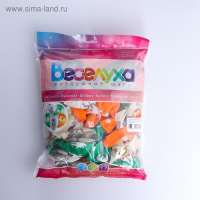 Шар латексный 12" &laquo;Динозавры&raquo;, пастель-кристалл, 4-сторонний, набор 100 шт., МИКС