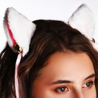 Рюкзак школьный текстильный с ушками на заколках &laquo;Аниме&raquo;, 27х23 см, розовый цвет