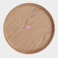 Тарелка Доляна «Заря», d=34 см, дерево, круглая, бежевая Тарелка Доляна «Заря», d=34 см, дерево, круглая, бежевая