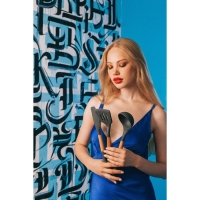 Половник Доляна «Брауни», 33 см, цвет серый/бежевый Половник Доляна «Брауни», 33 см, цвет серый/бежевый