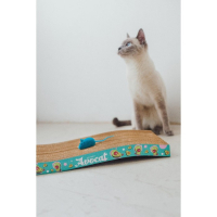 Когтеточка из картона Avocat волна, 45.5 &times; 19 &times; 3.5 см