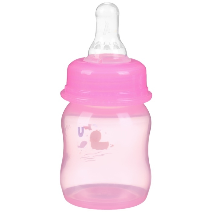 Бутылочка для кормления цветная, классическое горло, 60 мл., от 0 мес., рисунок МИКС для девочки Бутылочка для кормления цветная, классическое горло, 60 мл., от 0 мес., рисунок МИКС для девочки