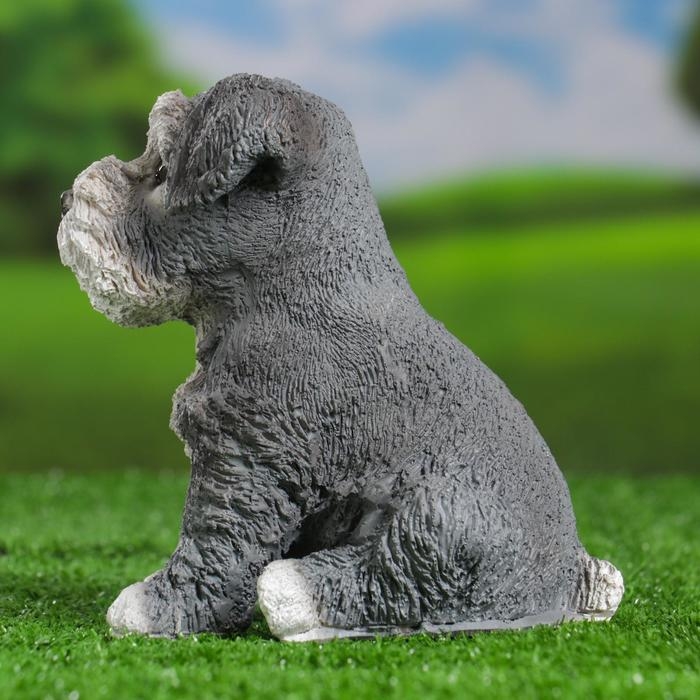 Садовая фигура Садовая фигура "Щенок Миттельшнауцера" 19х15см
