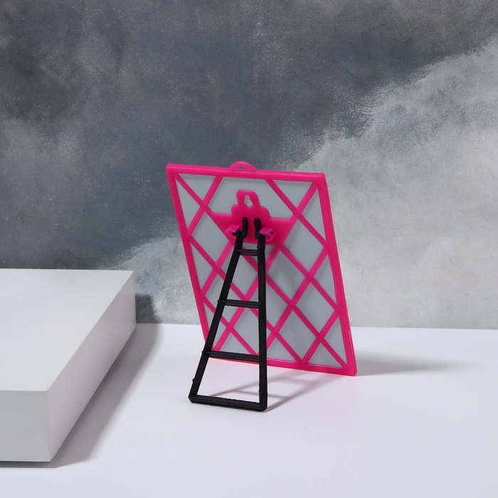 Зеркало настольное - подвесное, зеркальная поверхность 9,2 &times; 13 см, цвет МИКС