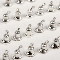 Колокольчик для рукоделия, набор 40 шт., размер 1 шт. &mdash; 0,6 см, цвет серебряный