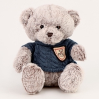 Мягкая игрушка &laquo;Медвежонок&raquo;, 20 см, в кофте, цвет серый