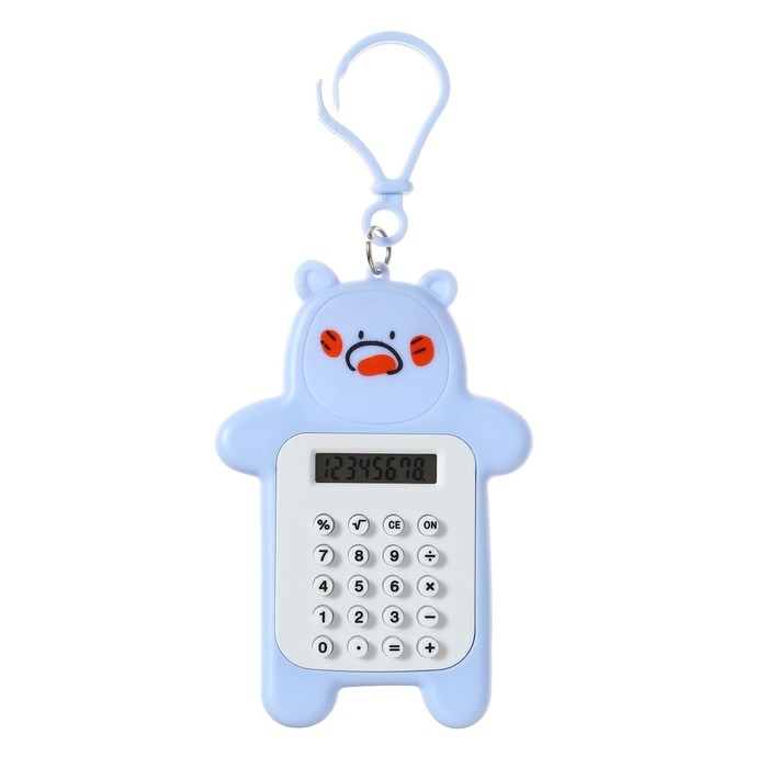 Калькулятор настольный 08-разрядный "Мишка", МИКС