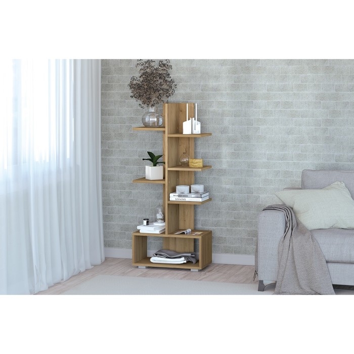 Подставка для цветов №2, 520х266х1180, Дуб крафт золотой Подставка для цветов №2, 520х266х1180, Дуб крафт золотой