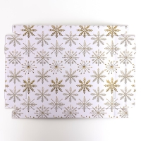 Новый год. Подарочная коробка складная, новогодняя "Снегопад", 31,2 х 25,6 х 16,1 см.