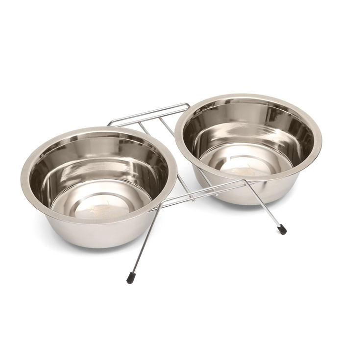 Набор из 2 мисок на подставке, 2 х 1,5 л Набор из 2 мисок на подставке, 2 х 1,5 л