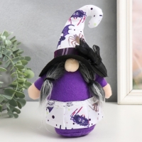 Кукла интерьерная "Бабуся в наряде с паучками и летучими мышами" 13х7х21 см Кукла интерьерная "Бабуся в наряде с паучками и летучими мышами" 13х7х21 см