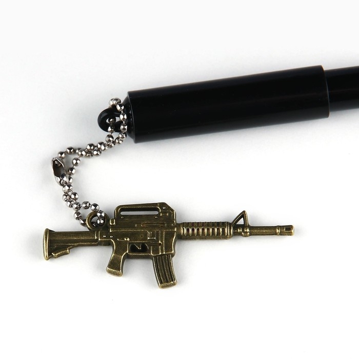 Ручка шариковая синяя паста 0.5 мм с подвеской автомат «С днём защитника отечества» пластик Ручка шариковая синяя паста 0.5 мм с подвеской автомат «С днём защитника отечества» пластик