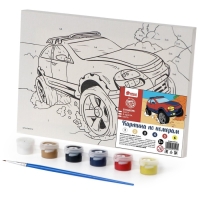 Картина по номерам для детей &laquo;Джип&raquo;, 21 х 15 см