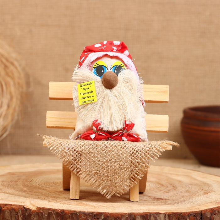 Оберег &laquo;Кузя принесёт счастье и достаток&raquo;, микс