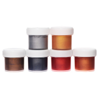 Краска акриловая, набор 6 цветов х 20 мл, "Луч", металлик