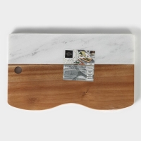 Доска для подачи Magistro Forest dream, 33&times;20 см, акация, мрамор