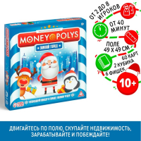 Новогодняя настольная игра «Новый год: MONEY POLYS. Зимний город», 60 карт, 2 кубика, 6 фишек, 10+ Новогодняя настольная игра «Новый год: MONEY POLYS. Зимний город», 60 карт, 2 кубика, 6 фишек, 10+