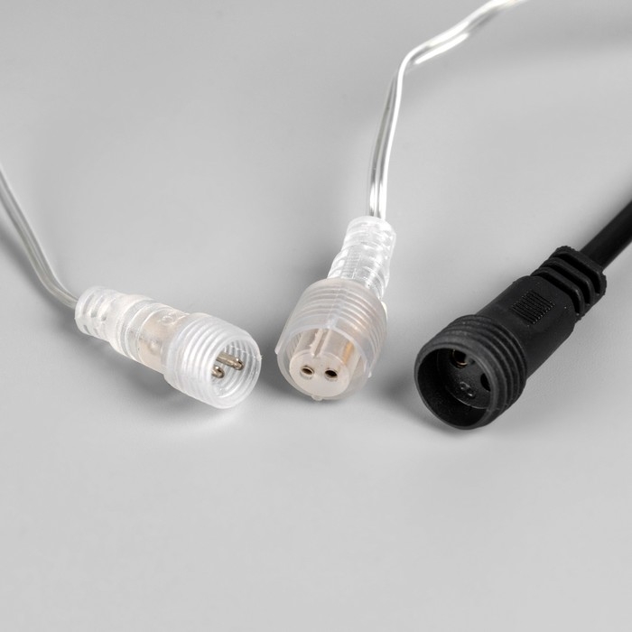 Гирлянда &laquo;Звёздное небо&raquo; 1 &times; 5 м роса, IP44, УМС, серебристая нить, 300 LED, свечение белое