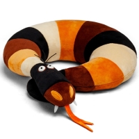 Мягкая игрушка-подушка "Змея Фрида", цвет бежевый, 40 см ЗФШ/40/беж Мягкая игрушка-подушка "Змея Фрида", цвет бежевый, 40 см ЗФШ/40/беж