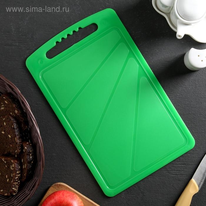 Доска разделочная, 32×20 см, цвет МИКС Доска разделочная, 32×20 см, цвет МИКС