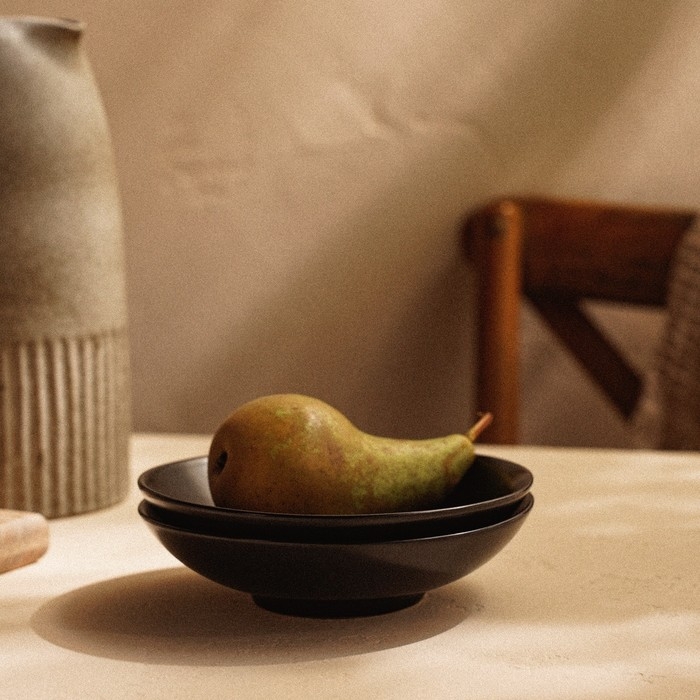 Набор мисок фарфоровых SL Home «Дарк», 380 мл, d=16,5 см, цвет чёрный Набор мисок фарфоровых SL Home «Дарк», 380 мл, d=16,5 см, цвет чёрный