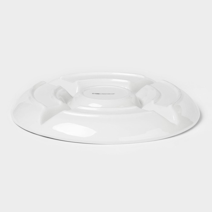 Менажница новогодняя Доляна &laquo;Волшебная сказка&raquo;, 5 ячеек, керамика, цвет белый