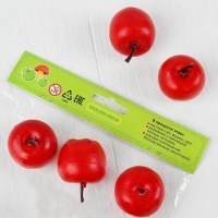 Счётный набор "Красные яблочки", 12 шт., яблоко: 3,5 &times; 3 см