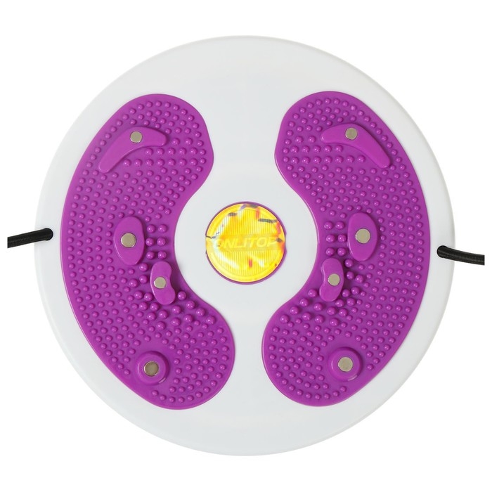 Диск здоровья ONLYTOP, с магнитными вставками, d=28 см, цвета МИКС