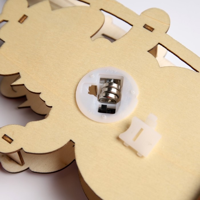 Светодиодная фигура &laquo;Снеговик&raquo; 16.5 &times; 20 &times; 5 см, дерево, батарейки LR1130х3 (в комплекте), свечение тёплое белое