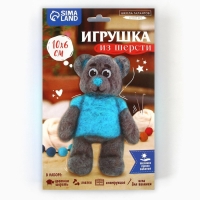 Валяние из шерсти. Игрушка &laquo;Мишка&raquo;, набор для творчества