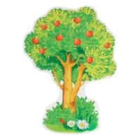 Набор украшений на скотче "Герои сказки Репка" 10 штук