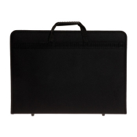 Папка для чертежей и рисунков для художников А3, 470 х 350 х 40 мм, с ручками, каркасная, текстильная, "Вдохновение" 1B3, внутренний карман, чёрная Папка для чертежей и рисунков для художников А3, 470 х 350 х 40 мм, с ручками, каркасная, текстильная, "Вдохновение" 1B3, внутренний карман, чёрная