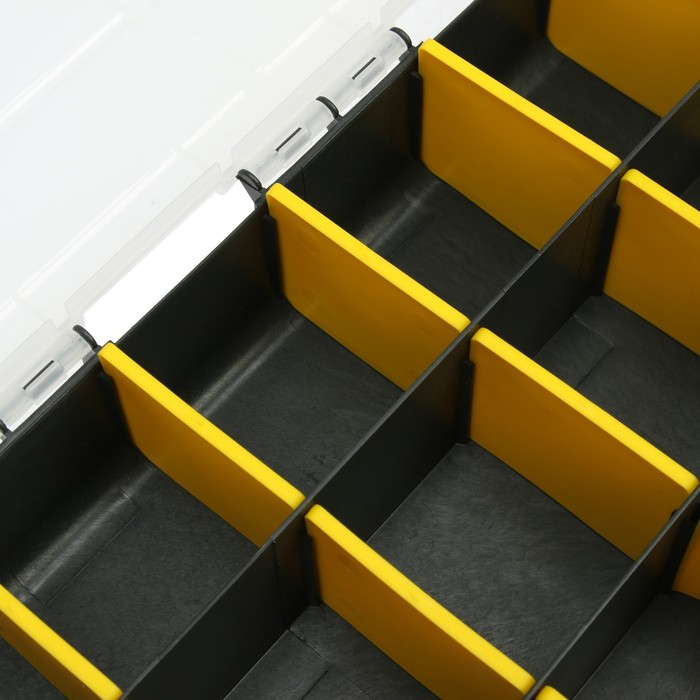 Органайзер с замком ТУНДРА, переставные перегородки, 16 Органайзер с замком ТУНДРА, переставные перегородки, 16 ", 400 х 300 х 60 мм