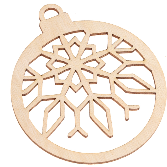 Заготовки для творчества на новый год «Шары со снежинками», 5 шт Заготовки для творчества на новый год «Шары со снежинками», 5 шт