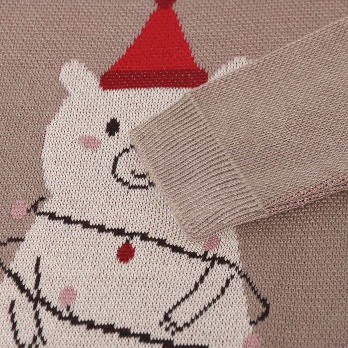 Костюм вязаный Крошка Я "Зимний мишка" рост 86-92 см