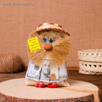 Оберег &laquo;Домовой Кузя с долларами&raquo;, микс