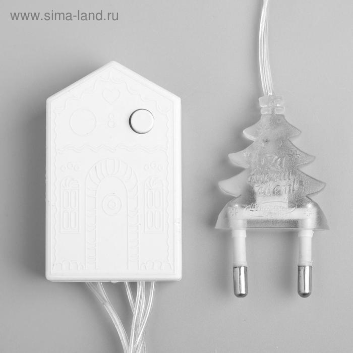 Гирлянда &laquo;Нить&raquo; 10 м, IP20, прозрачная нить, 100 LED, свечение белое, 8 режимов, 220 В