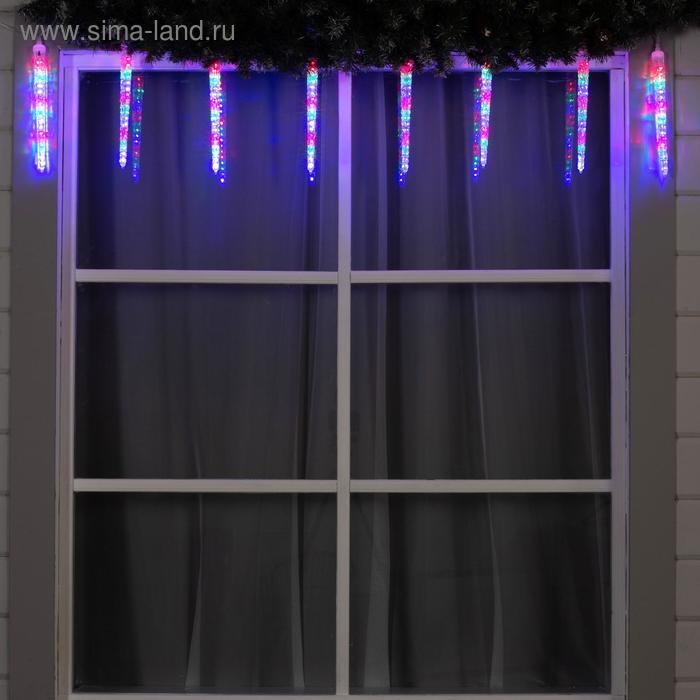 Гирлянда «Сосульки рифленые» 2.5 × 0.3 м, IP65, прозрачная нить, 192 LED, свечение мульти с эффектом стекания, 12 В Гирлянда «Сосульки рифленые» 2.5 × 0.3 м, IP65, прозрачная нить, 192 LED, свечение мульти с эффектом стекания, 12 В