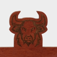 Табличка настольная «Reserved с быком», фанера, 20×10×5 см, цвет тёмный Табличка настольная «Reserved с быком», фанера, 20×10×5 см, цвет тёмный