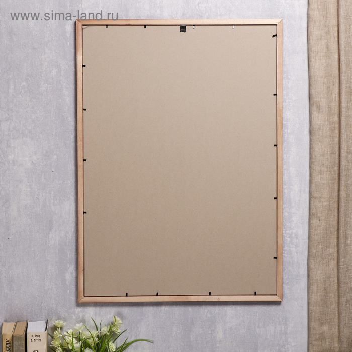 Фоторамка сосна с24 коричневая 50х70 см (пластиковый экран)