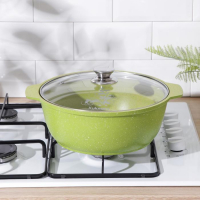 Жаровня Trendy style, 4 л, d=26 см, стеклянная крышка, антипригарное покрытие, цвет зелёный Жаровня Trendy style, 4 л, d=26 см, стеклянная крышка, антипригарное покрытие, цвет зелёный