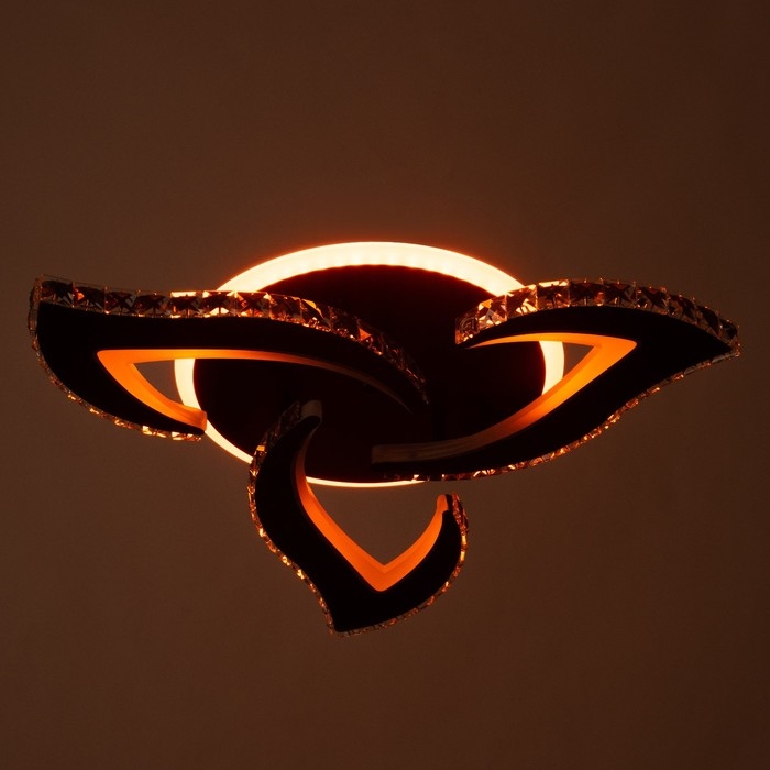 Люстра с ПДУ "Блейд" 3хLED 78Вт 3000-6000К RGB черный 57х57х10см