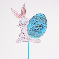 Шпажки «Пасхальный кролик», цвет голубой Шпажки «Пасхальный кролик», цвет голубой