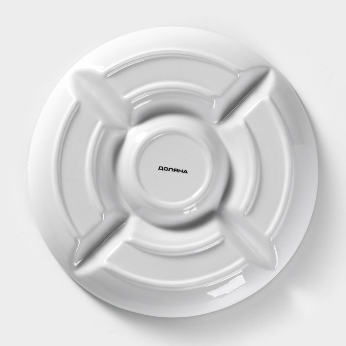 Менажница 5 ячеек Доляна &laquo;Роза&raquo;, d=26 см