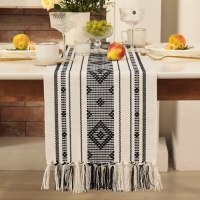 Дорожка Этель сканди цв.черный 38*150 см, 50%хлопок 50%лен Дорожка Этель сканди цв.черный 38*150 см, 50%хлопок 50%лен