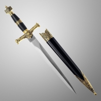 Кортик "Звезда Давида", золото/синий, 10х40 см Кортик "Звезда Давида", золото/синий, 10х40 см