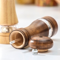 Набор мельниц для специй Доляна &laquo;Вуди&raquo;, 5&times;5&times;16,5 см, керамический механизм