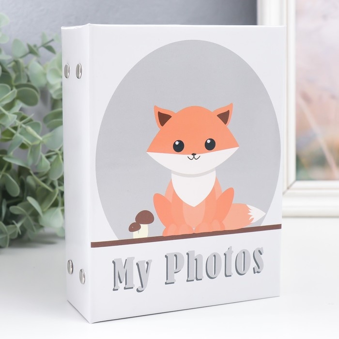 Фотоальбом на 96 фото 10х15 см Фотоальбом на 96 фото 10х15 см "Лисичка с грибами" 16,5х12х5,5 см