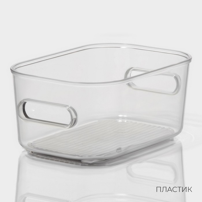 Контейнер для хранения LaDо́m, 14,5&times;9,5х6,3 см, цвет прозрачный